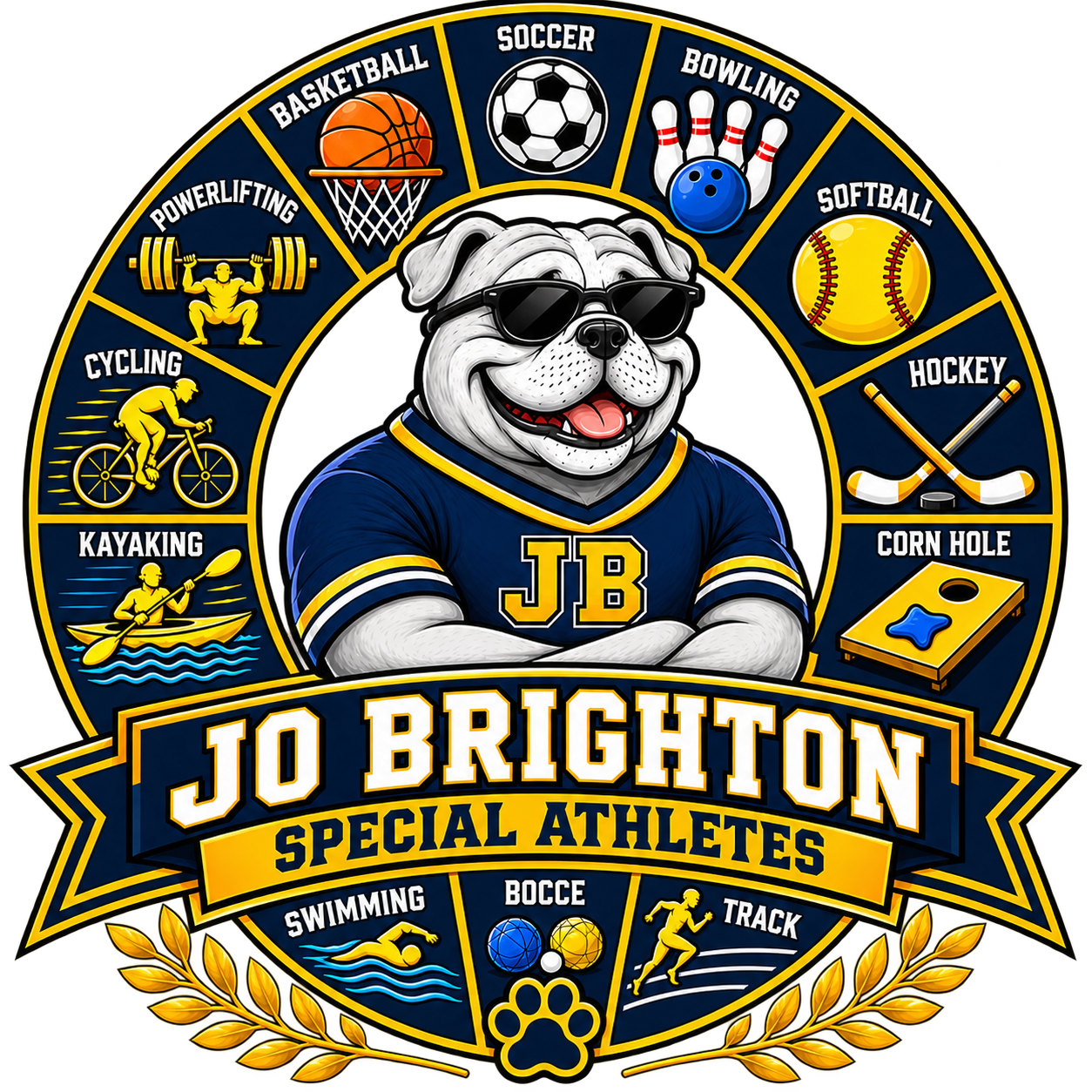 Jo Brighton bulldog logo